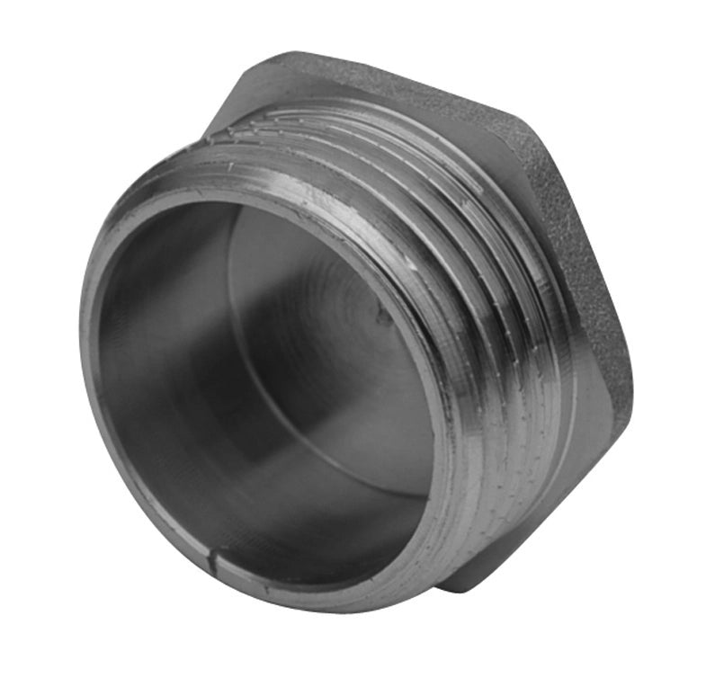 TAPPO MASCHIO IN OTTONE CROMO IBP- 3/8 -CONF- FAIDF- pezzi 1