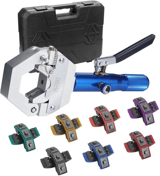 Slangpers Idraulica Potente - Attrezzo Manuale - Slangpers A/C - Regolabile - Scatola Robusta - Per Tubi 9.5 mm a 22.2 mm