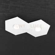 HEXAGON APPLIQUE-PLAFONIERA 2 LUCI BIANCO 1142-2L-BI