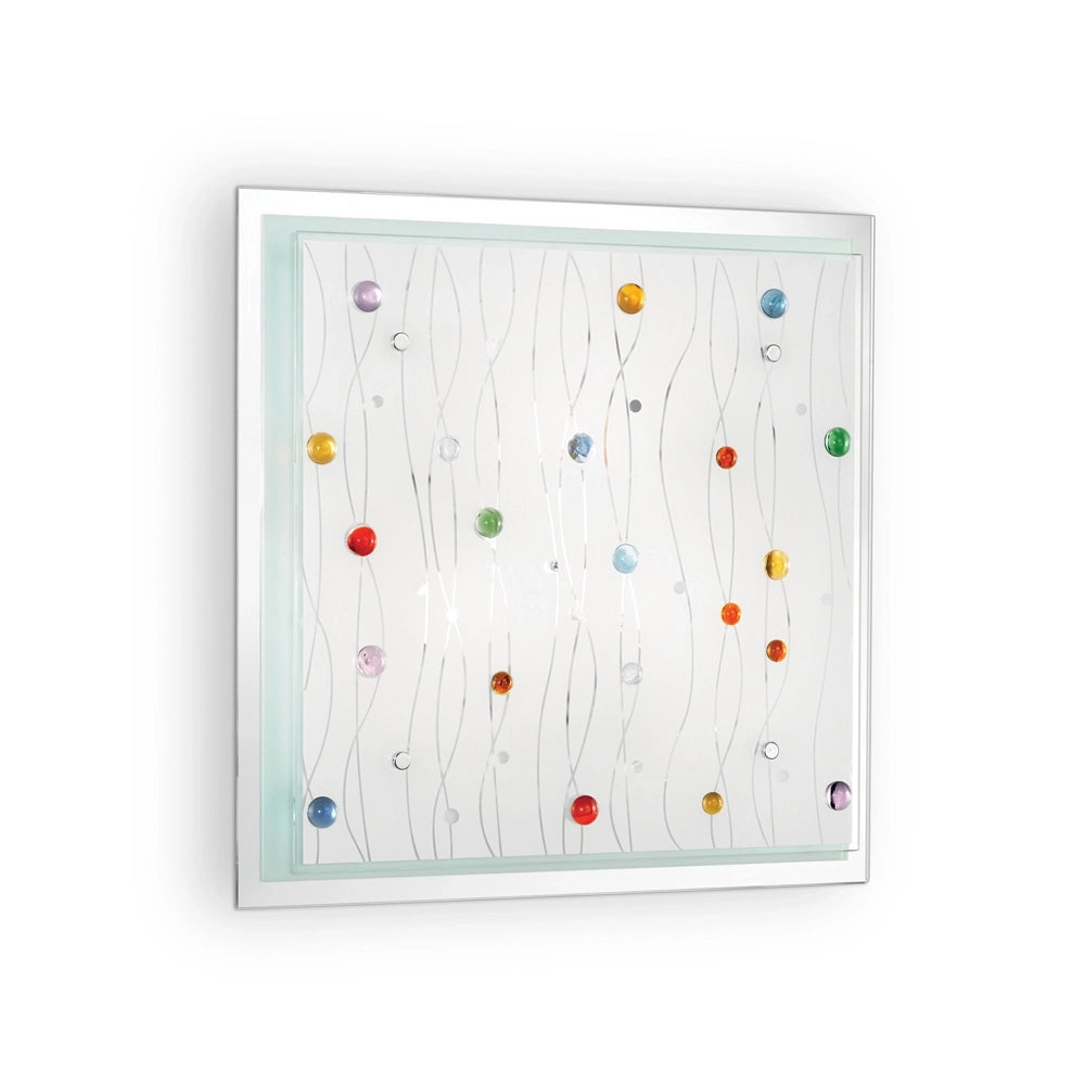 Plafoniera Moderna Ocean Metallo Multicolor 3 Luci E27