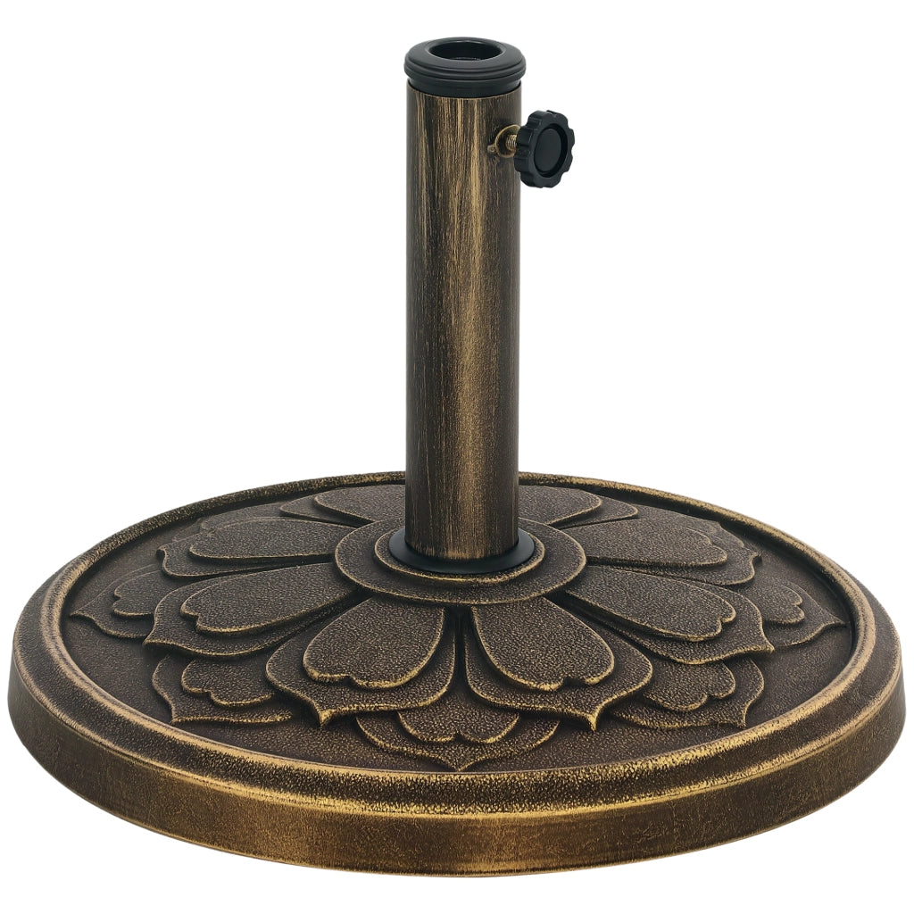 Base per ombrellone da giardino ¨C Minimal ¨C bronzo ?46x33 cm 12 kg