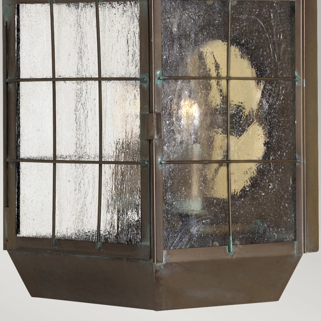 Applique esterna ottone anticato E14 2x60W Nantucket Quintiesse