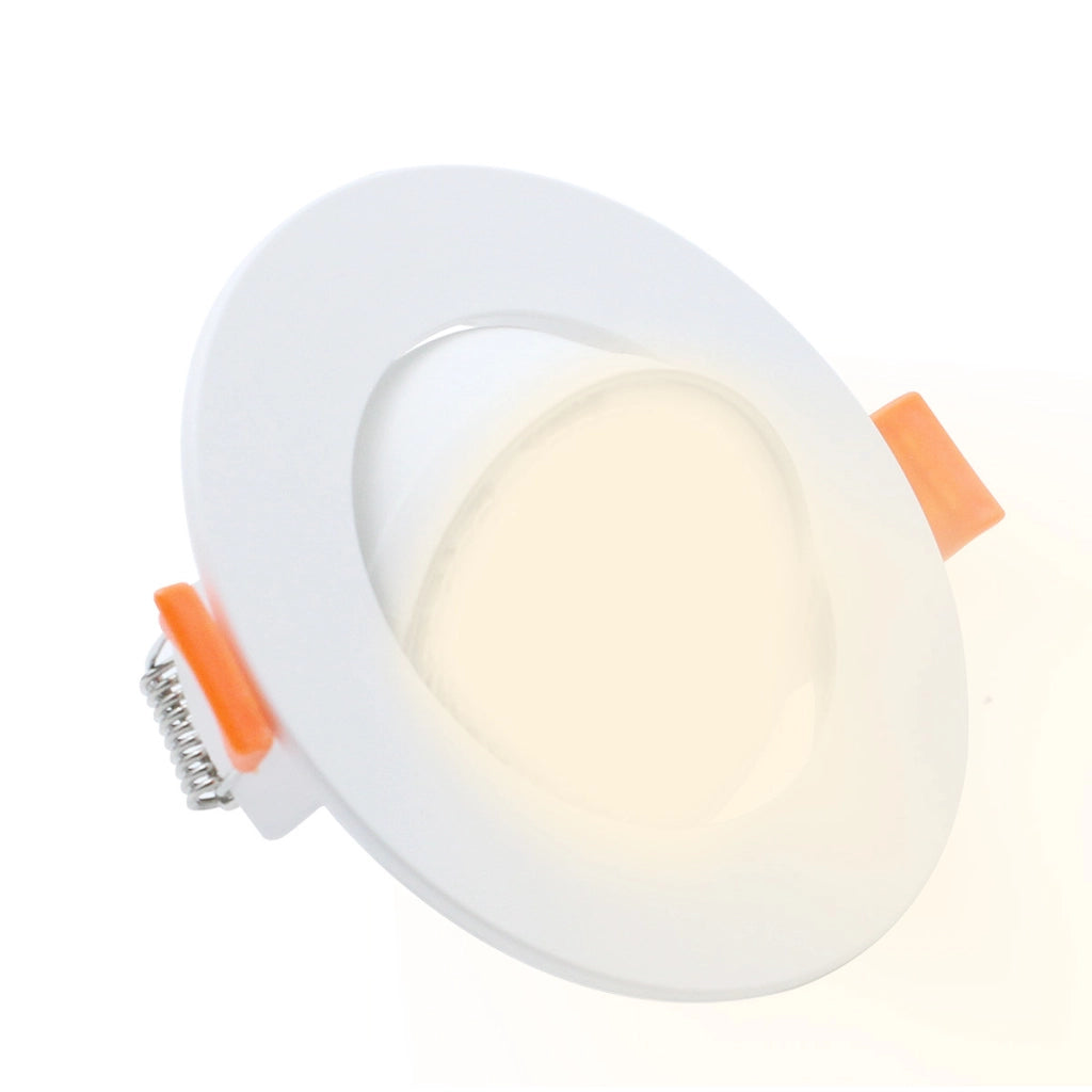 Faretto incasso orientabile bianco Ø9cm LED 7W CCT