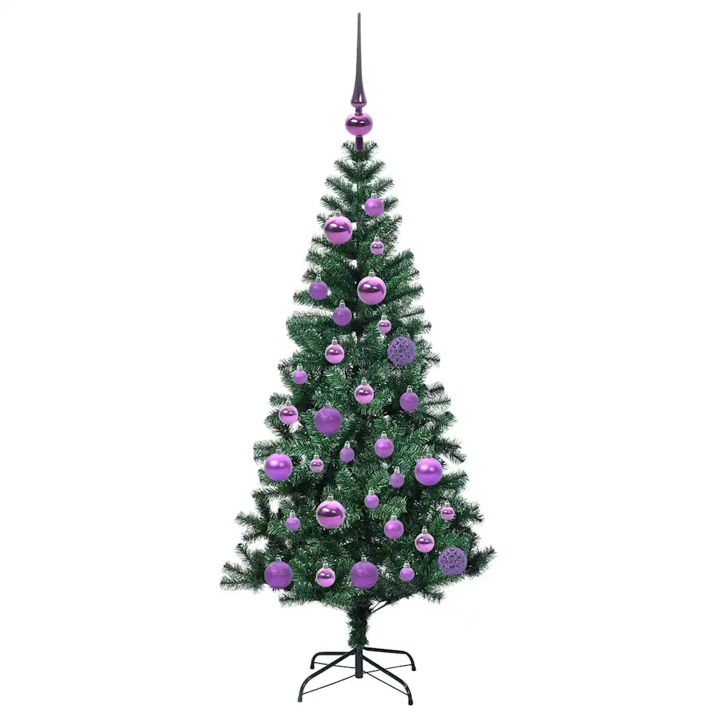 Albero di Natale artificiale con luci integrate Verde 120 cm 3396742