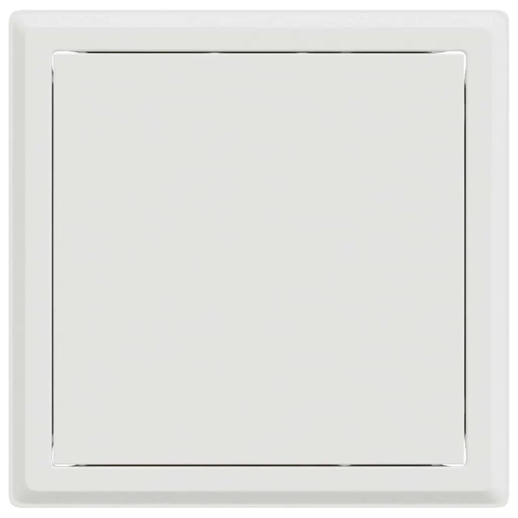 vidaXL Pannello di Accesso 2 pcs Bianco 20 x 20 cm Acciaio