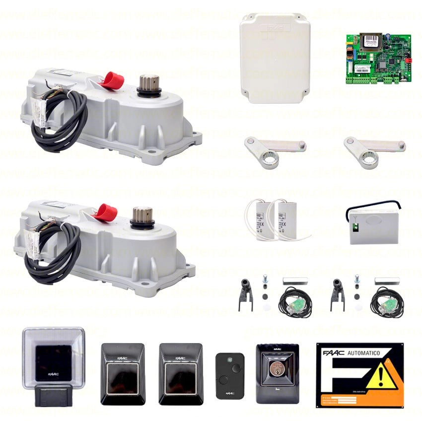 FAAC POWER KIT 770 230V CANCELLO BATTENTE CANCELLI INTERRATO 230V + 2 SAFECODER