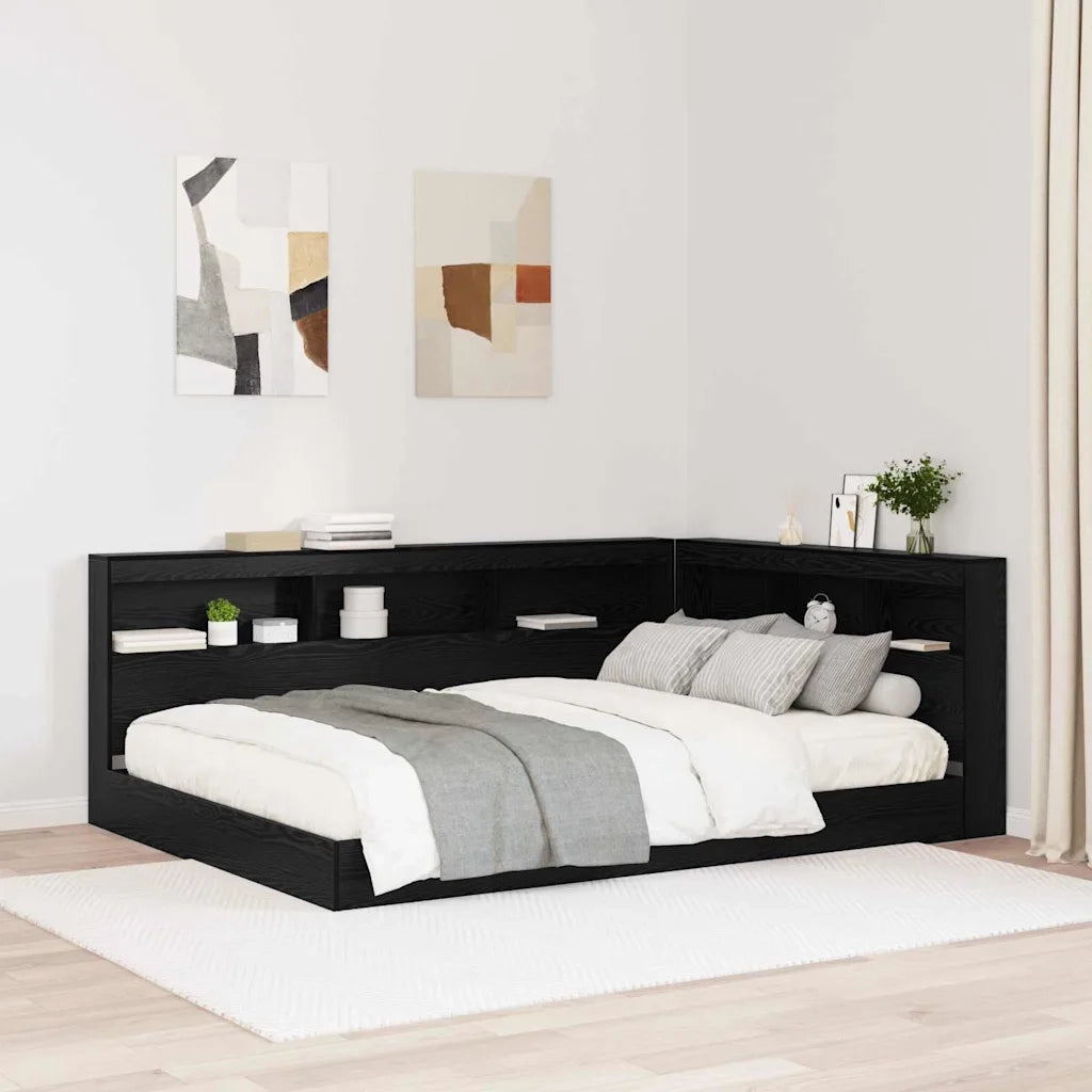 Testata contenitore Rovere Nero 160 cm Legno multistrato 3335502