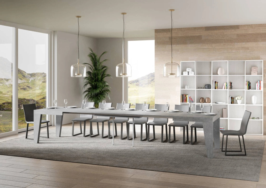 Tavolo Allungabile 200/460x90x77 cm Naxy Cemento