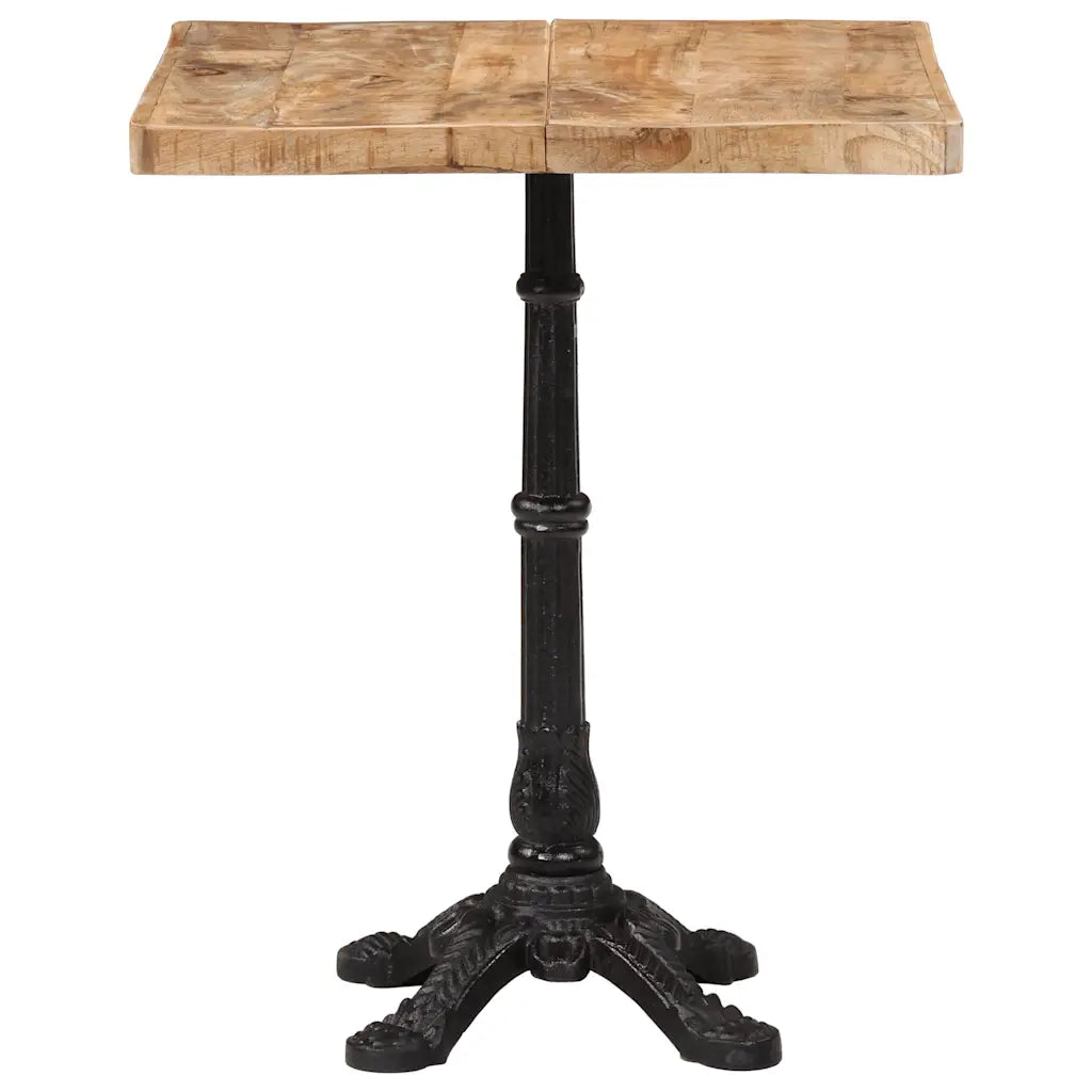Tavolino da Bistrot 60x60x77 cm in Legno di Mango Grezzo 321084