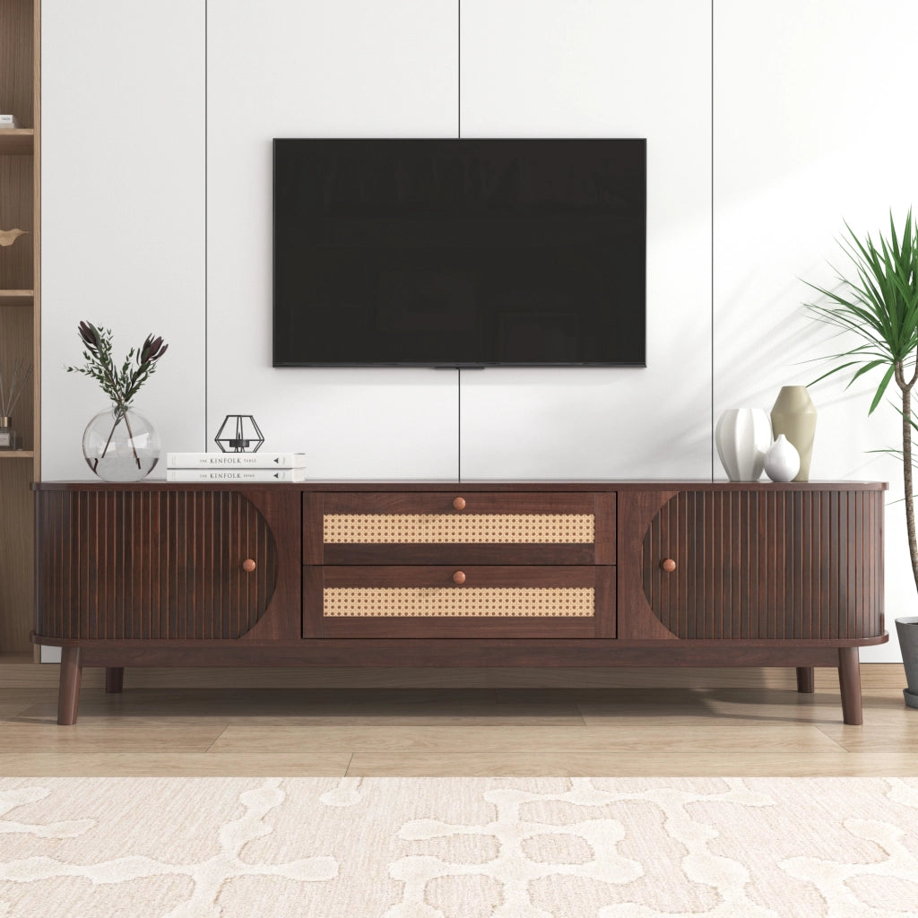 TV-Schrank Naturfarben MDF 170 cm