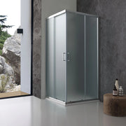 Cabina doccia 70x70 cm in cristallo opaco