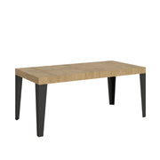 Tavolo allungabile 90x180/284 cm Flaris Quercia Natura telaio Antracite