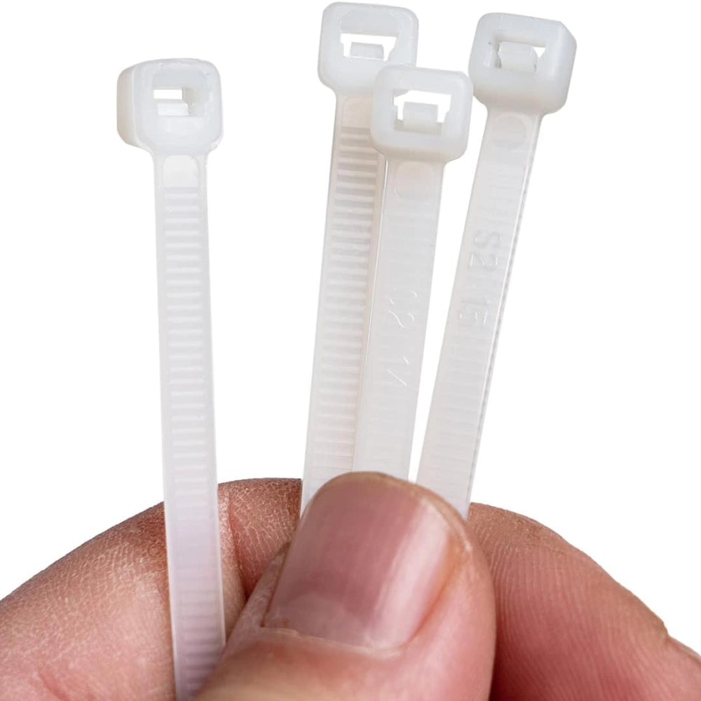 Raytech fascette per cablaggio in nylon autoestinguente confezione da 100 pezzi *** colore bianco, dimensioni 4,8 x 2...