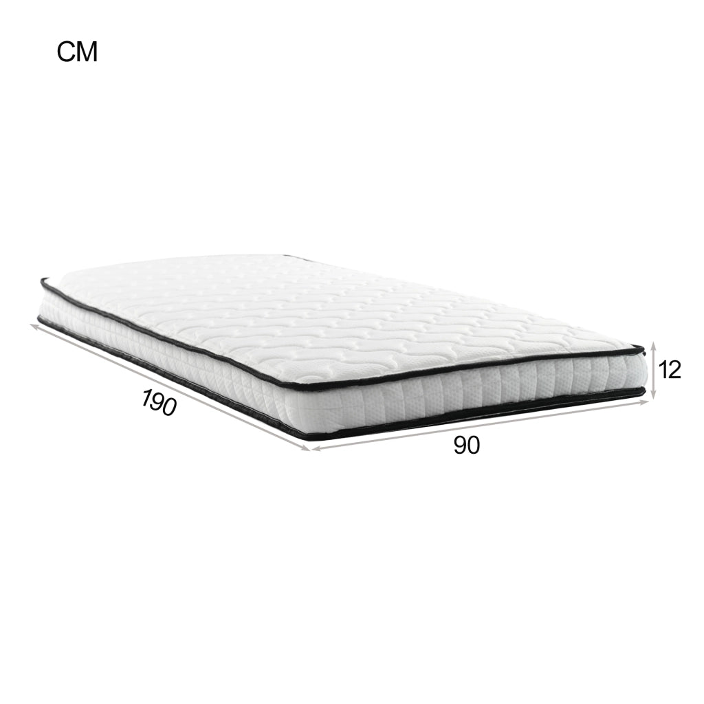 Materasso a Molle ¨C MINIMAL ¨C 90x190 cm, H3, Spessore 12 cm