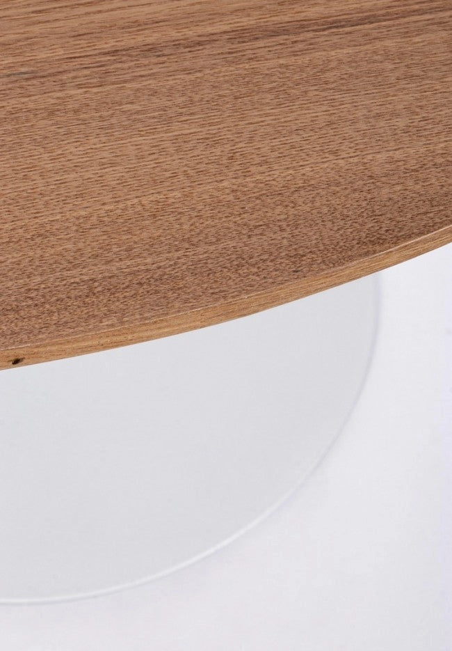 Tavolo Ø100x75h cm Bloom Top Veneer
