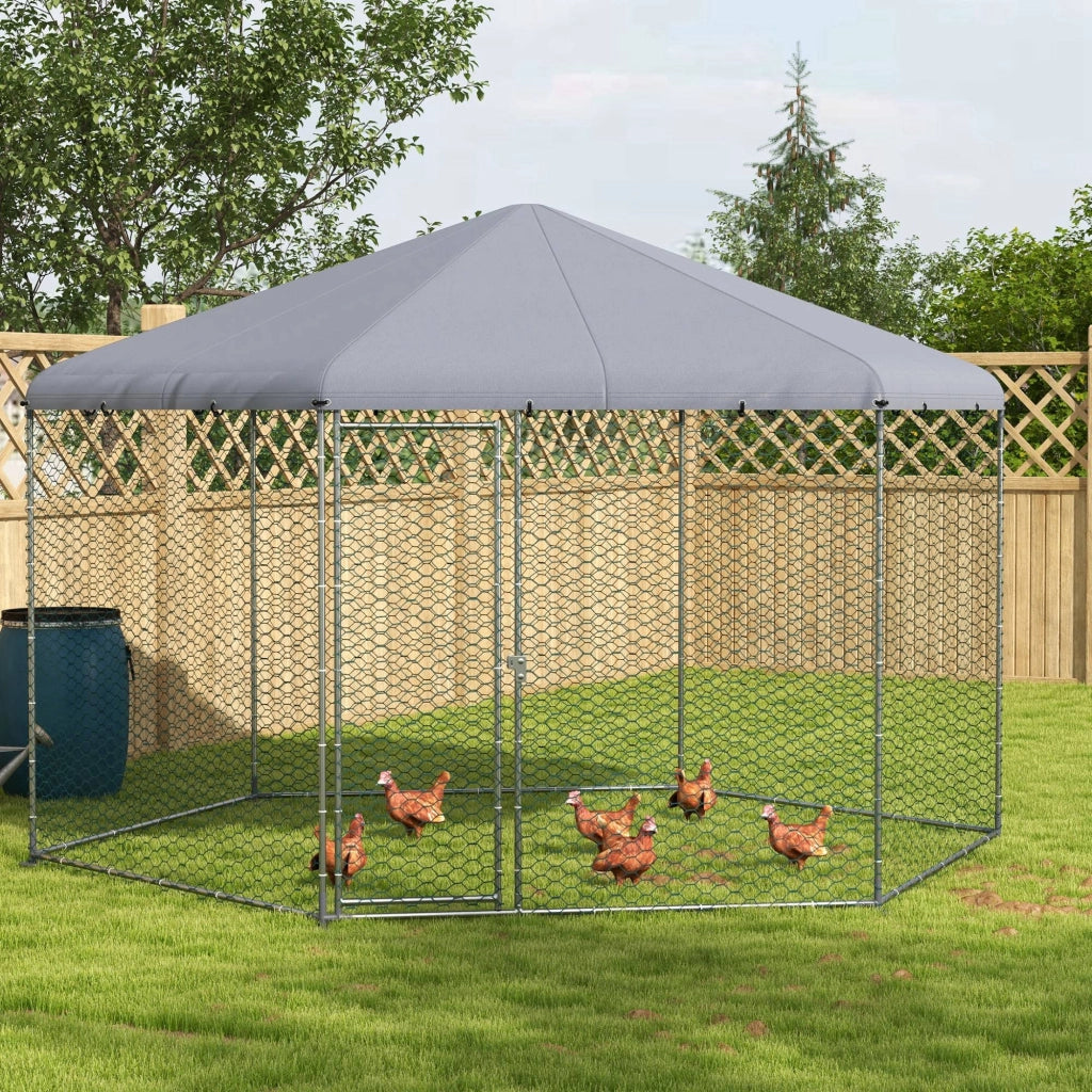 Recinto per Galline ¨C Minimal ¨C Acciaio, 4x3.5x2.6m