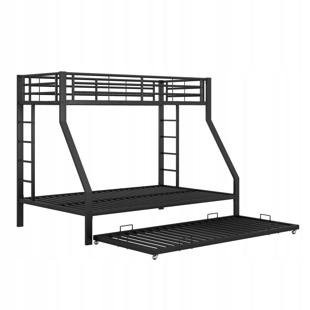 Letto a castello 90x140x200 cm - Xylo - metallo nero