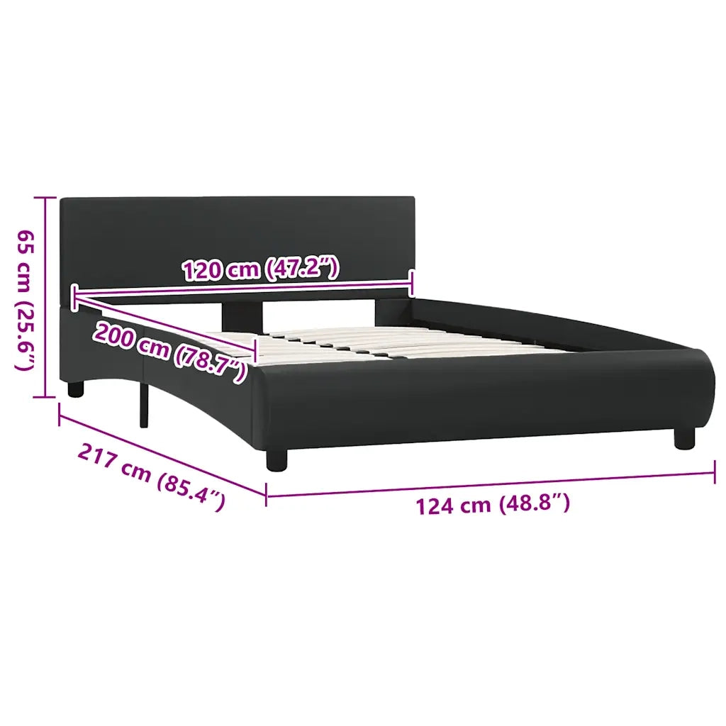 Giroletto con LED Nero in Similpelle 120x200 cm 285482