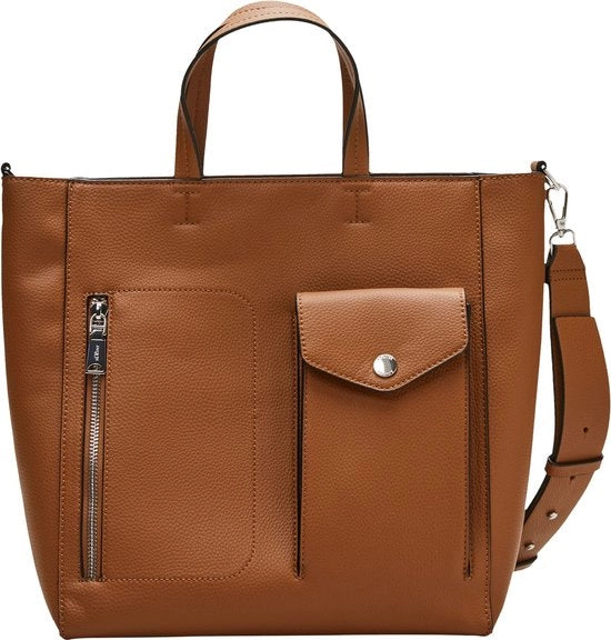 Borsa a Spalla Shopper Marrone