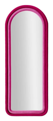 Specchio da muro cornice in velluto fuxia 60x4x160cm CLOE