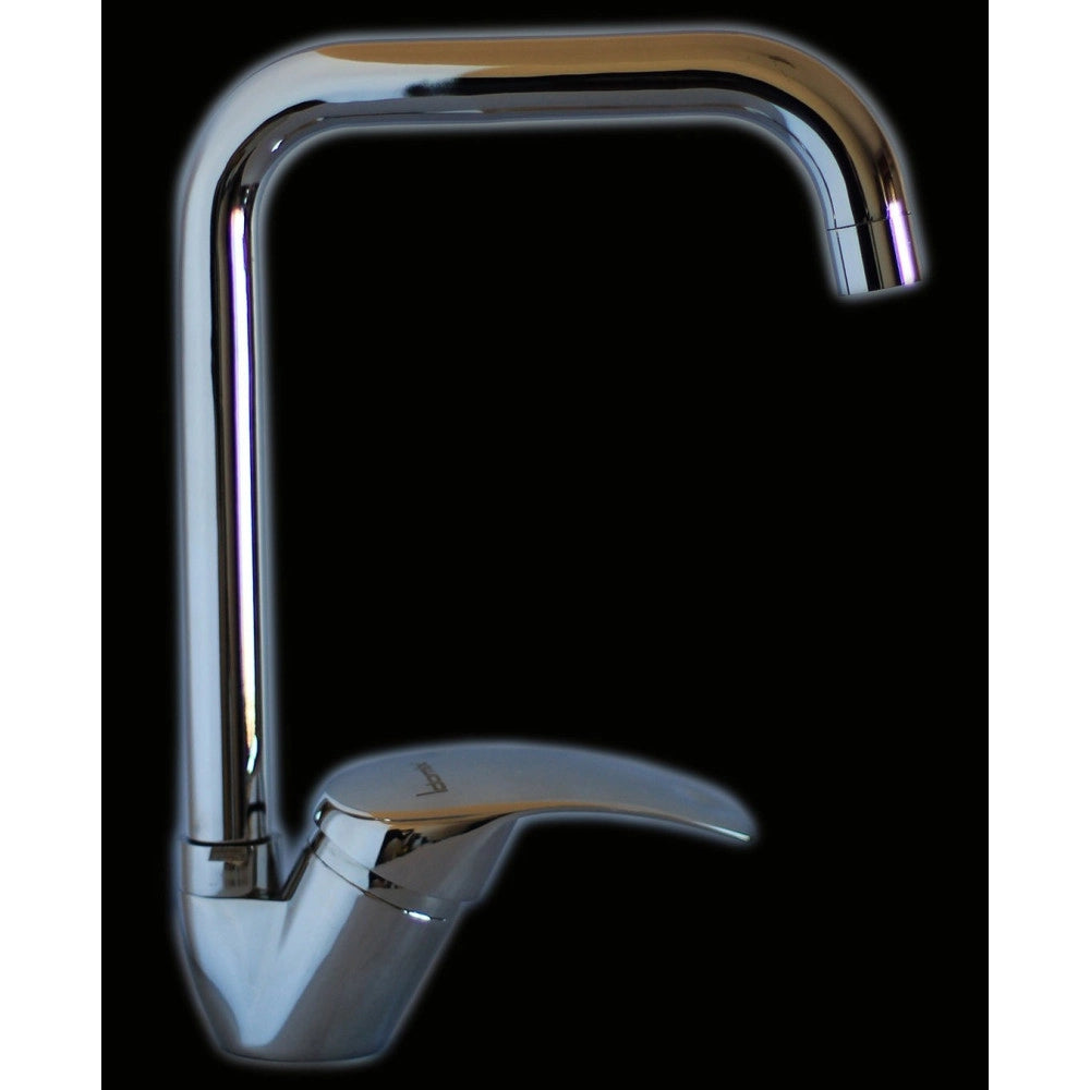 Trade Shop - Miscelatore Rubinetto Monocomando Per Lavello Cunina Acciaio Cromato 3610 -
