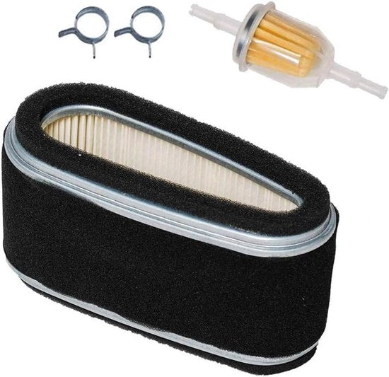 Filtro dell'aria filtro del carburante clip per motore Kawasaki FC400V FC420V 14 PS - John Deere M97211 M74285 - Raschiera da prato 1 set