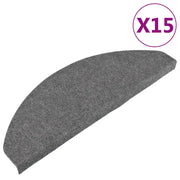 Tappetini Autoadesivi per Scale 15 pz | Gradini per Scale 65x22,5x3,5 cm Grigi