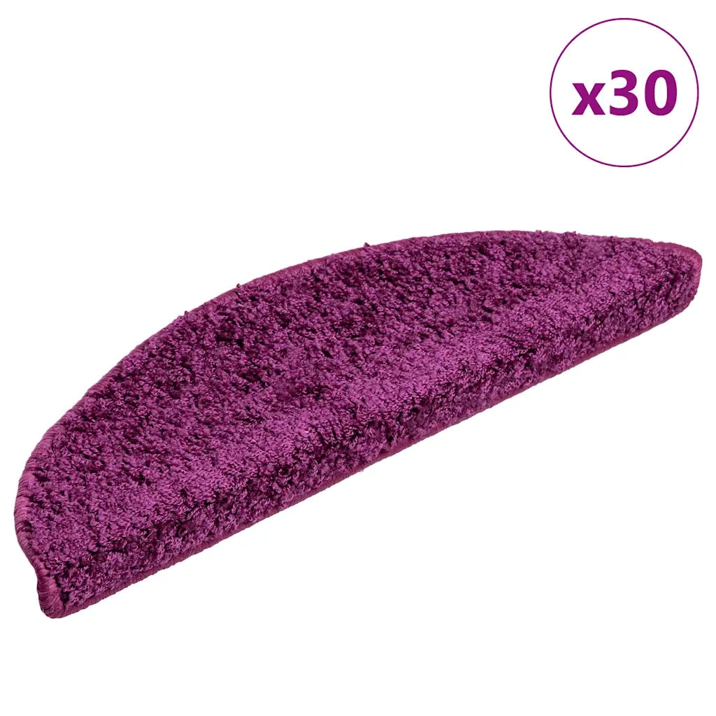 Tappetini per scale 30 pz 56x17x3 cm Viola Semicircolari 3365804