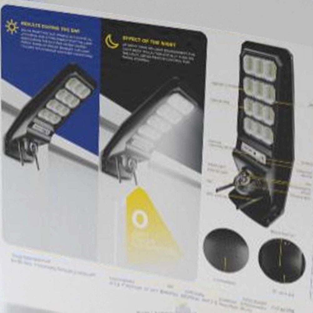 Trade Shop - Lampione Solare Sensore Di Movimento E Telecomando Con Telecamera Ip Integrata -