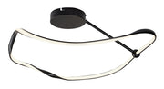 Plafoniera LED moderna nera forma irregolare 38W Rabalux
