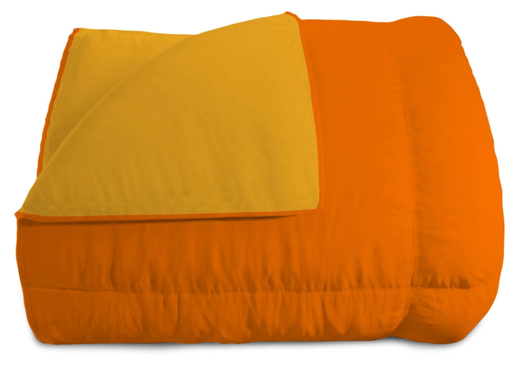 Trapunta Invernale Singola Doubleface 300gr Arancio/Giallo