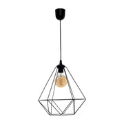 Lampada a sospensione Milagro Basket nera Ø35 E27 60W