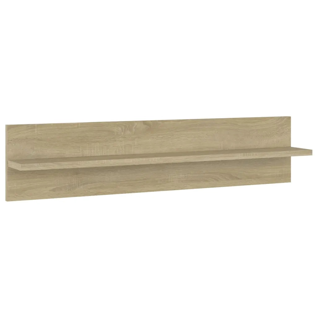 2 pz Mensole a Muro | Scaffale Parete | Ripiano a parete Rovere Sonoma 80x11,5x18cm Legno Multistrato