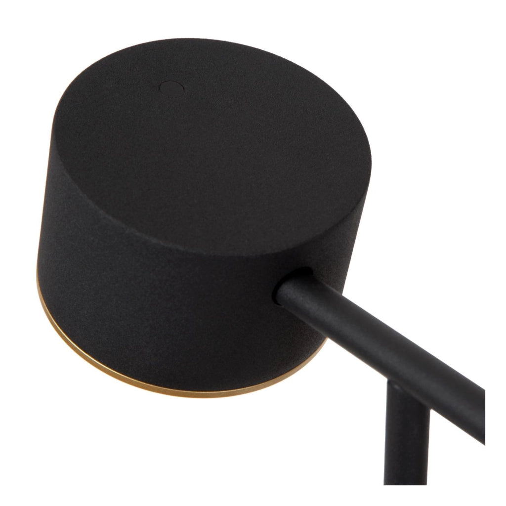 Lampada da terra GIAN Lucide nera LED 8W dimmer-touch