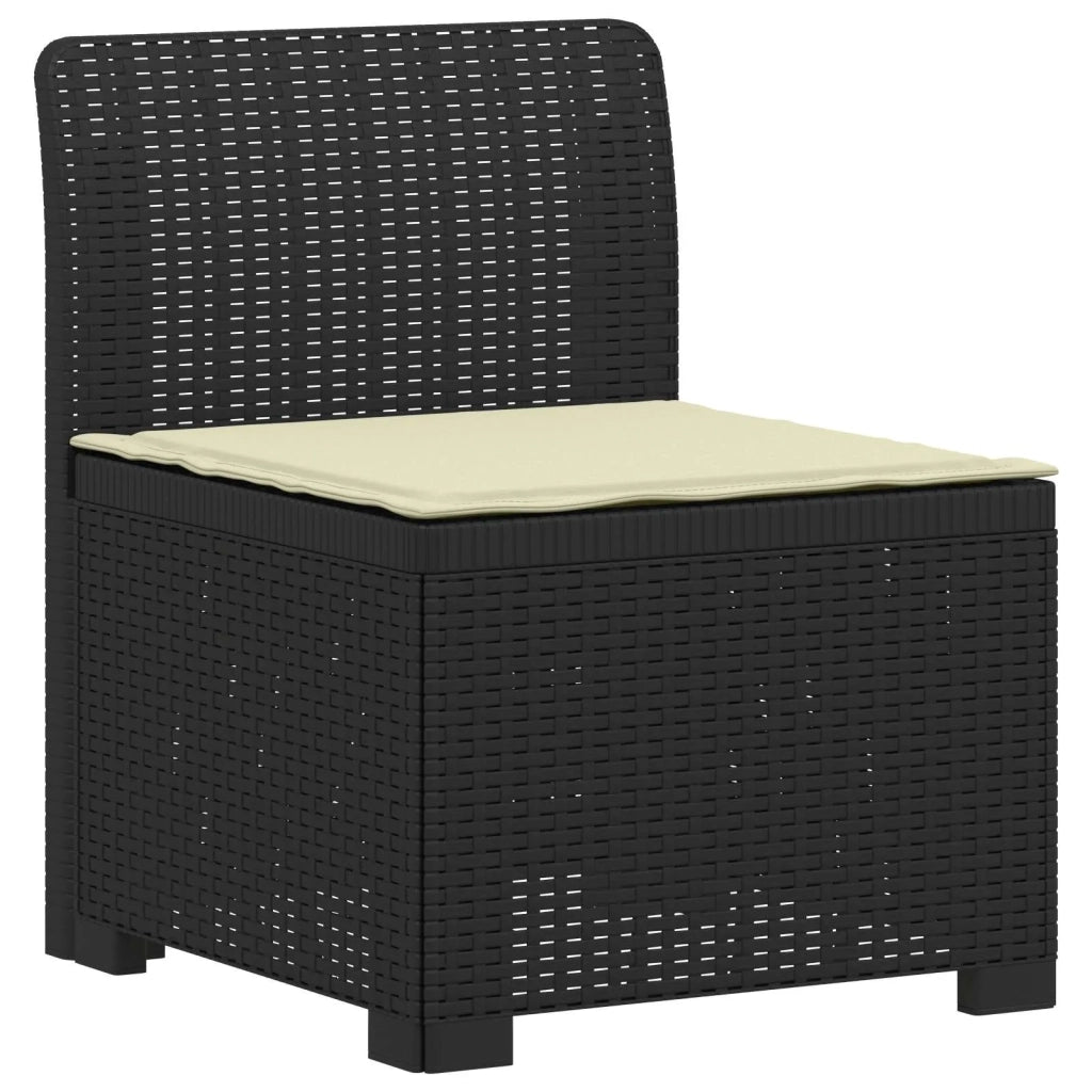 Divano da Giardino a 1 Posto con Cuscino Aspetto Rattan PP 8011780