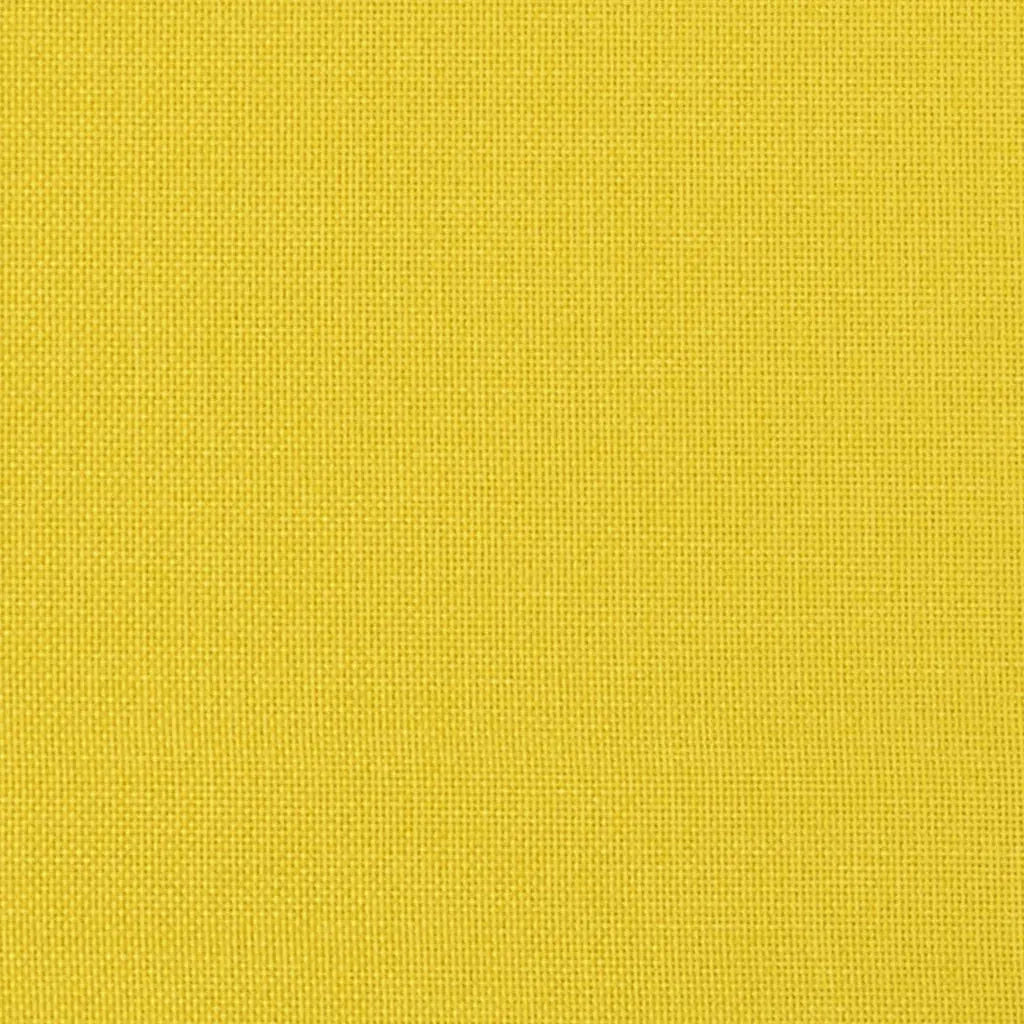 Cuscini da Divano 2 pz-Set di 2 Cuscini per Sofa Giallo Chiaro 80 x 80 cm Tessuto