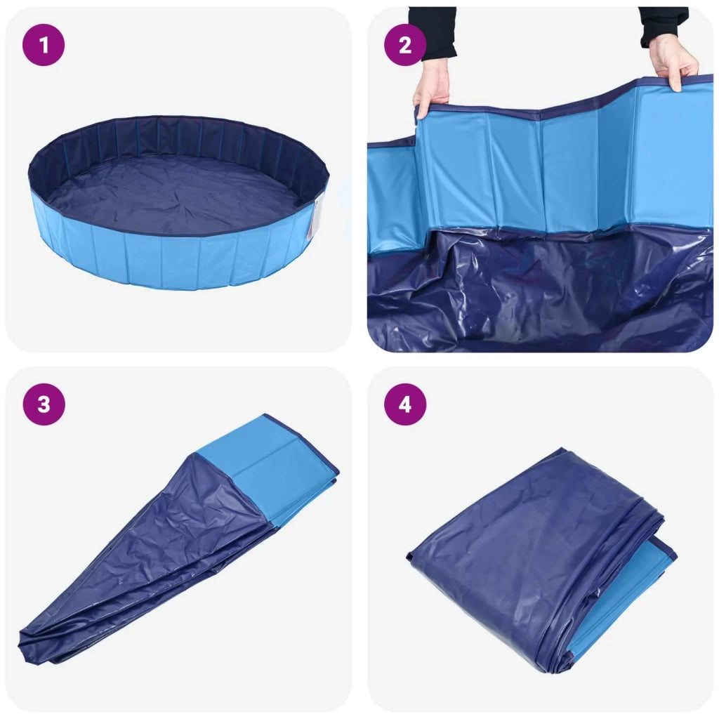 Piscina per Cani Blu ?300 x 38 cm PVC Spesso CFW5665705