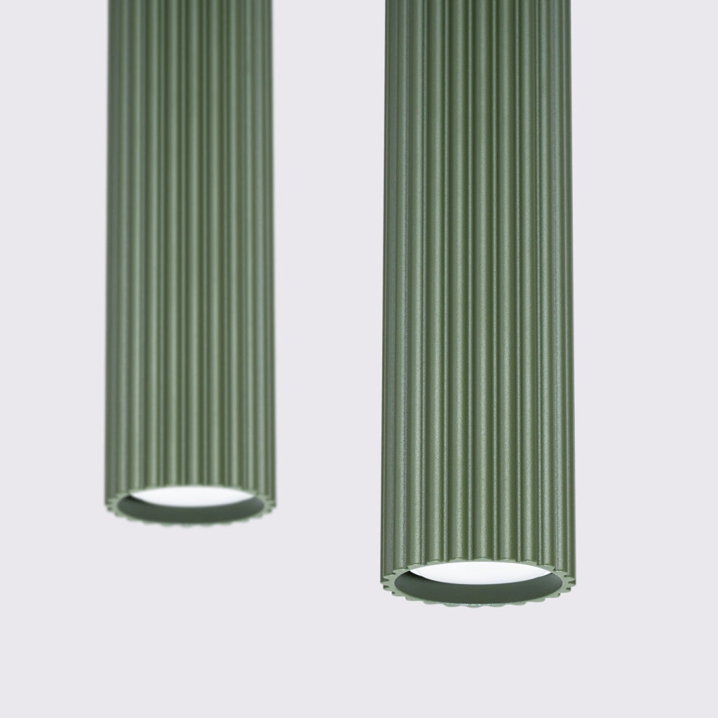 Lampada a sospensione KARBON 2 verde oliva
