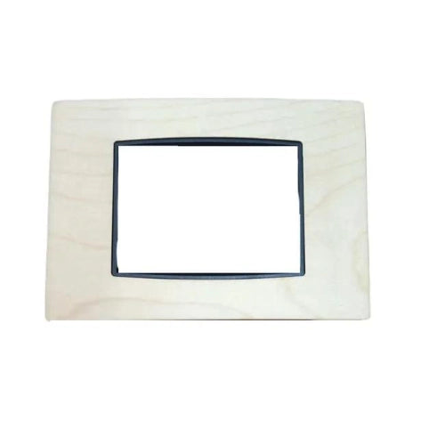 VIMAR EIKON - PLACCA CLASSIC 3M ACERO EUROPEO