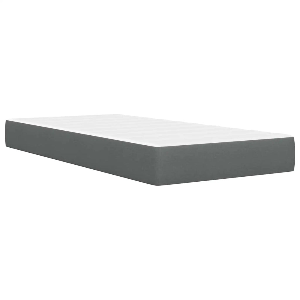 Struttura del letto-Giroletto Grigio scuro 80 x 200 cm Poliestere