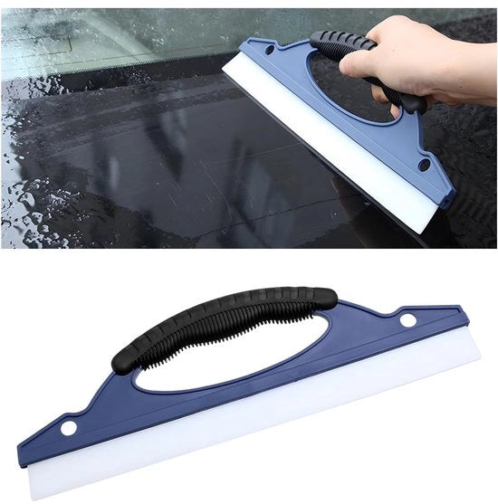 Trekker per finestre in silicone - Spazzolino per finestre in silicone - Per finestre - Vetrine - Specchi - Compatta - 30 x 9 cm - Pulitore per finestre