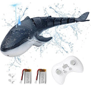 Modellino RC a Vapore – Barca RC con Funzione di Sparo – 2,4 GHz Comando a Distanza – Doppio Ellettro – Inclusi 4 Batterie – Per Bambini e Adulti – Regalo RC per Estate e Divertimento Acquatico