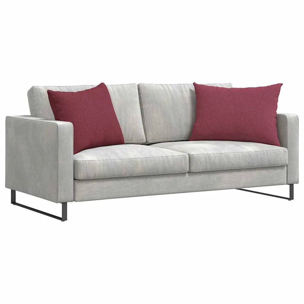Cuscini da Divano 2 pcs Rosso Vino 70 x 50 cm Tessuto 42013742