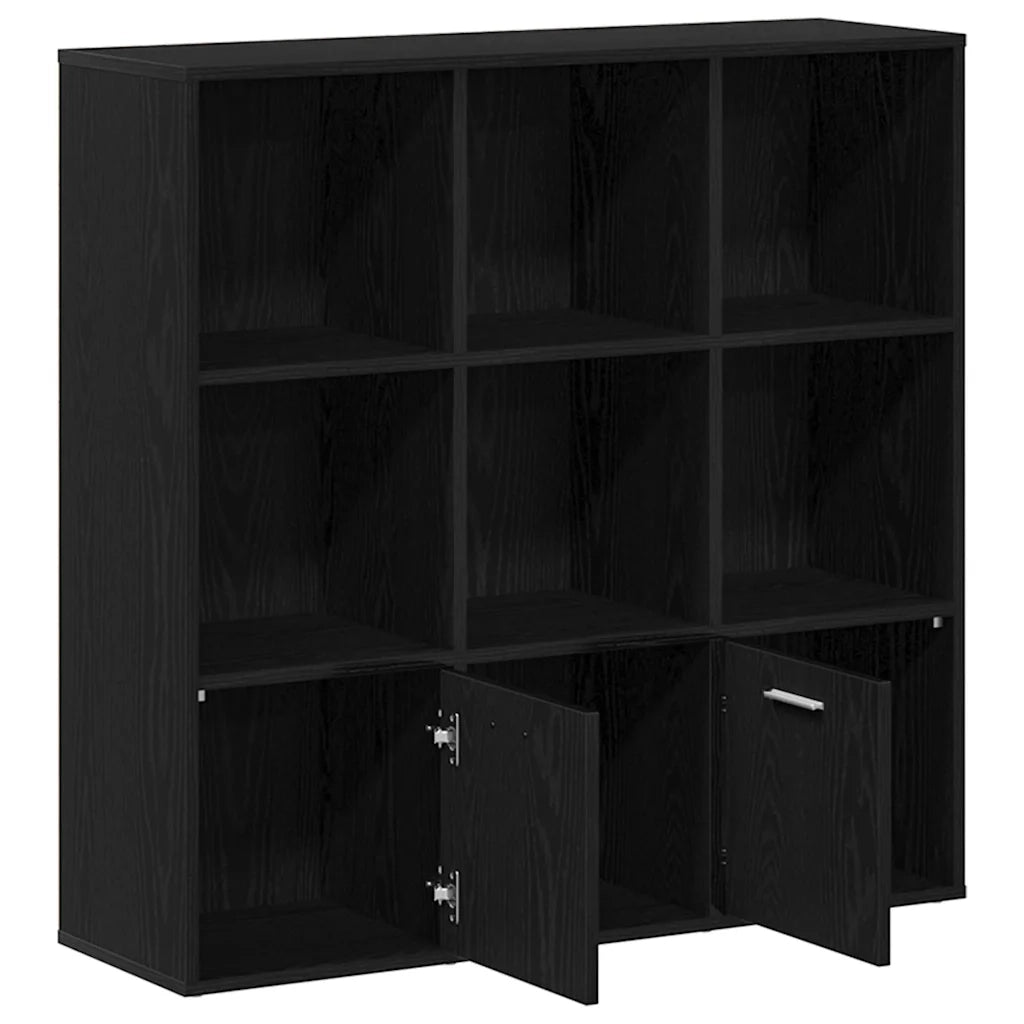 Libreria Rovere Nero 98x29x97,5 cm Legno Multistrato 862471