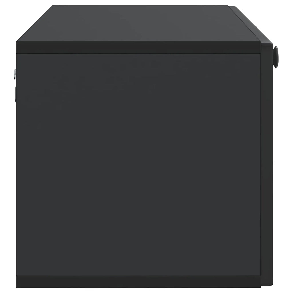 Mobile Porta TV da Muro-Credenza per TV sospesa Montaggio a parete Nero 98 x 31 x 30 cm 531606