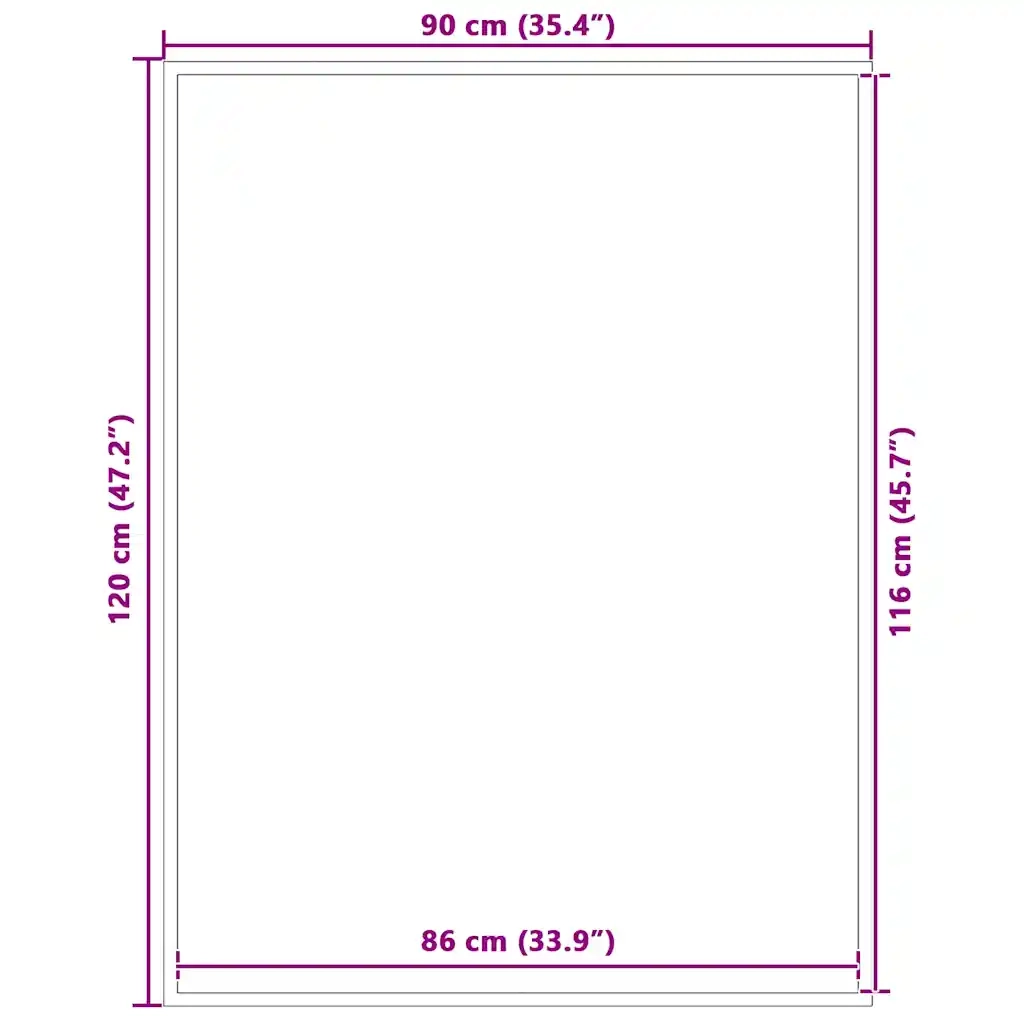 Zerbino Nero 90x120 cm 4105562