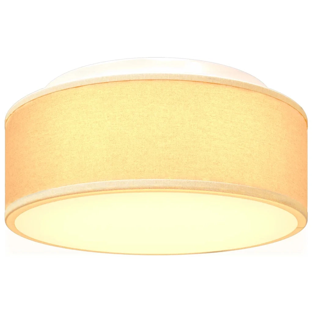 Lampada da soffitto Bianco 30 x 30 x 13,5 cm Tessuto 42001203
