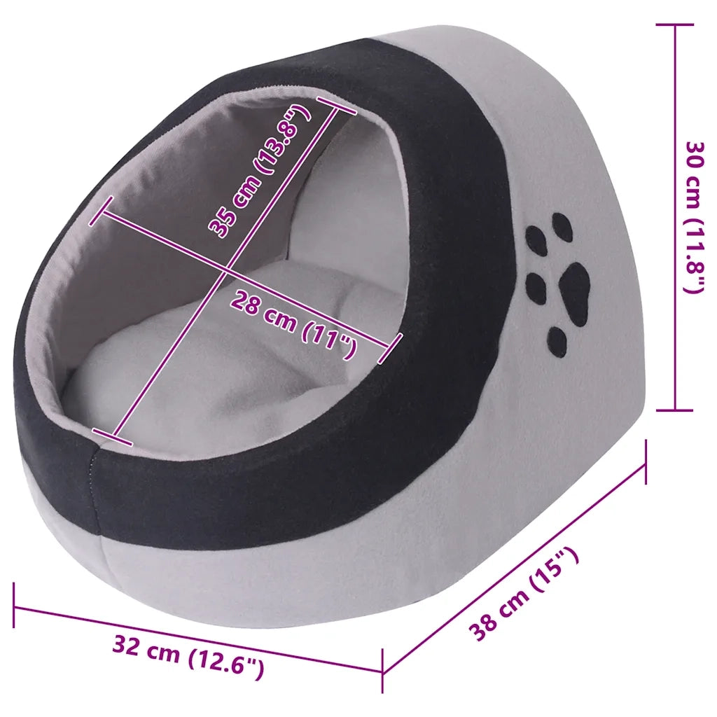 Cuccia per Gatti Grigio e Nero L 131369