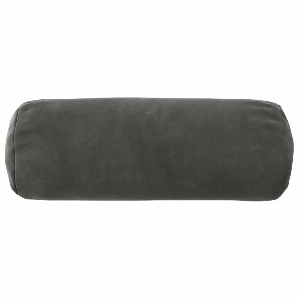 Federa 2 pcs HEERLEN Grigio Scuro Ø 15 x 40 cm Velluto 923185