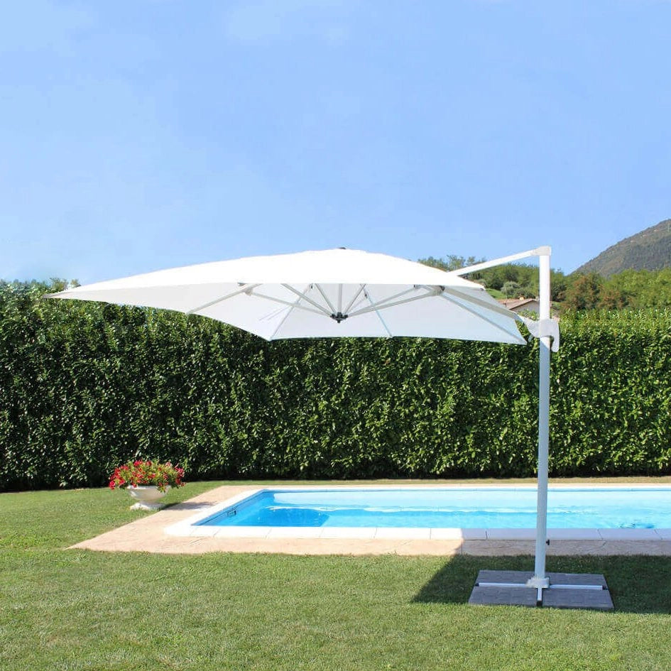 Ombrellone da Giardino decentrato 3x4 in alluminio - IVAN